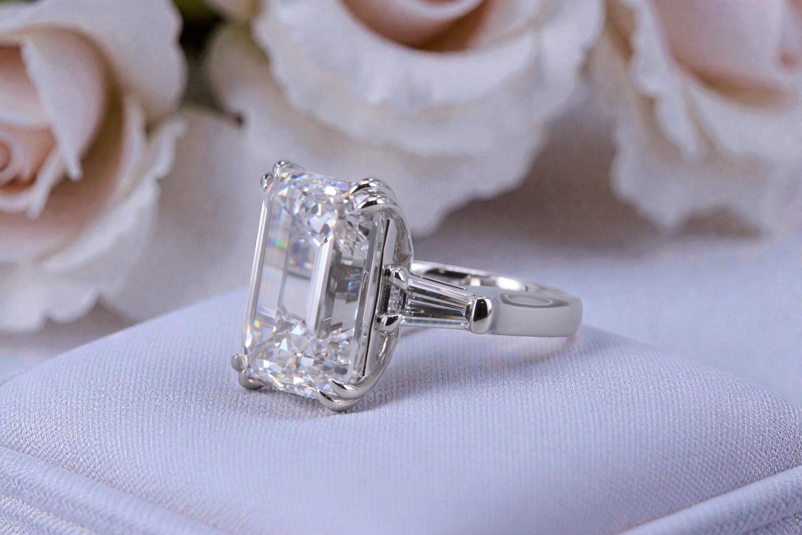 Lab-grown large diamond ring for Escondido couples