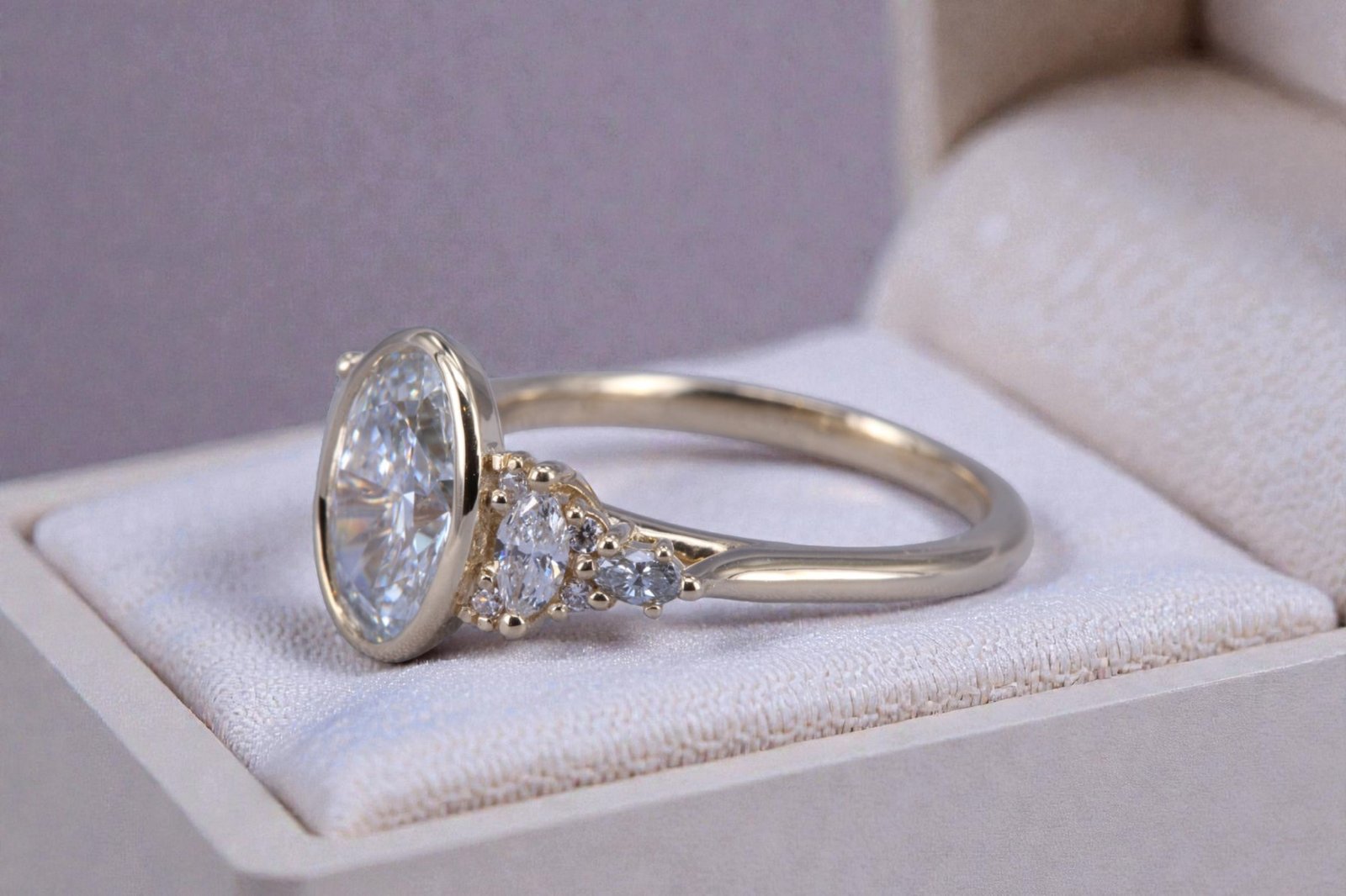 Vintage style engagement ring for Escondido couples
