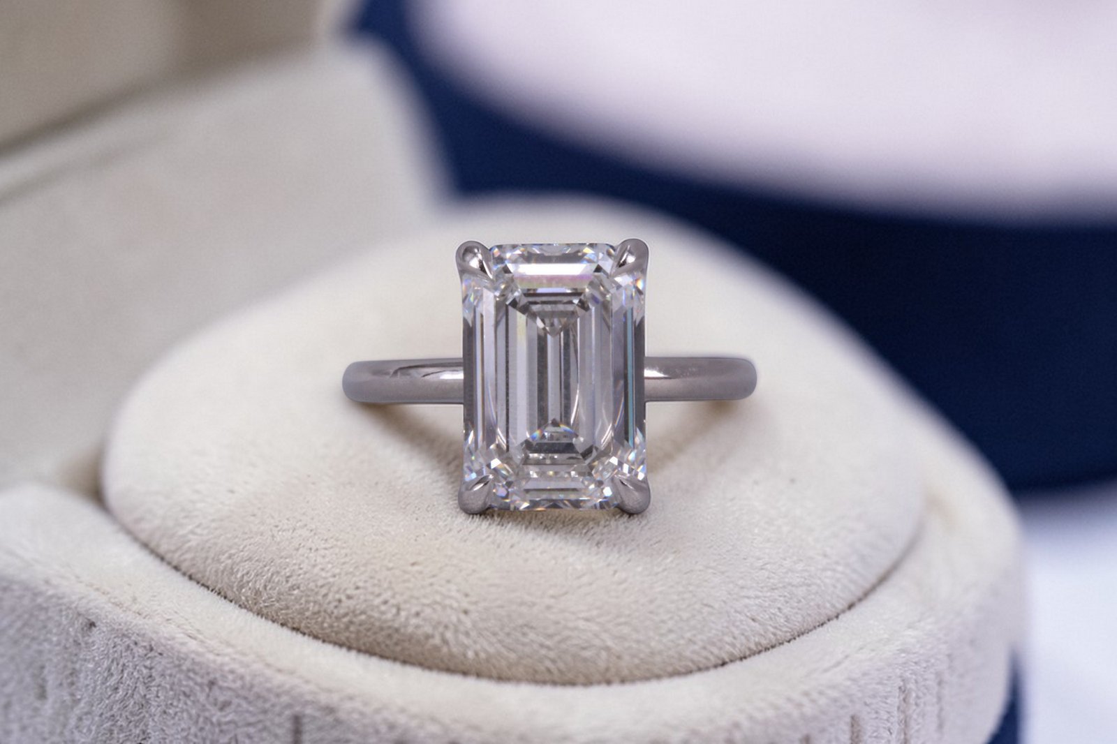 Minimalist diamond ring for Escondido brides