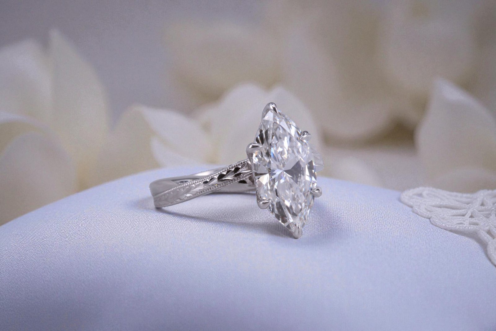 Custom split band diamond ring for Escondido couples