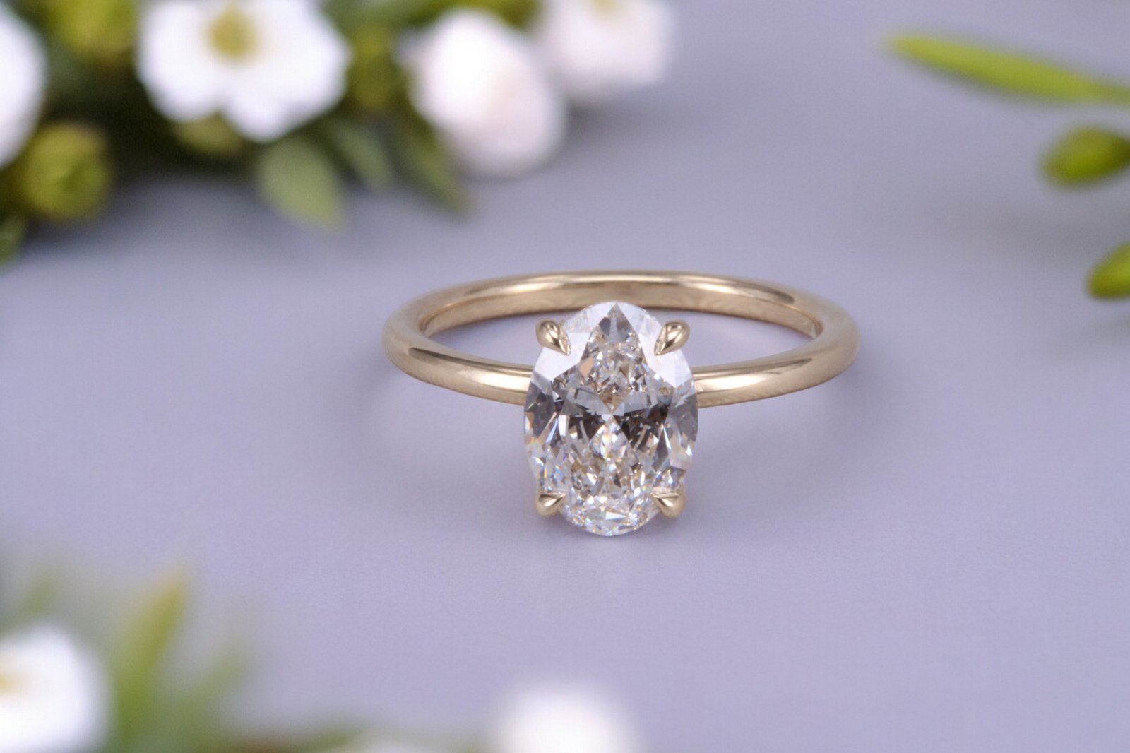 Minimalist diamond ring for Escondido couples