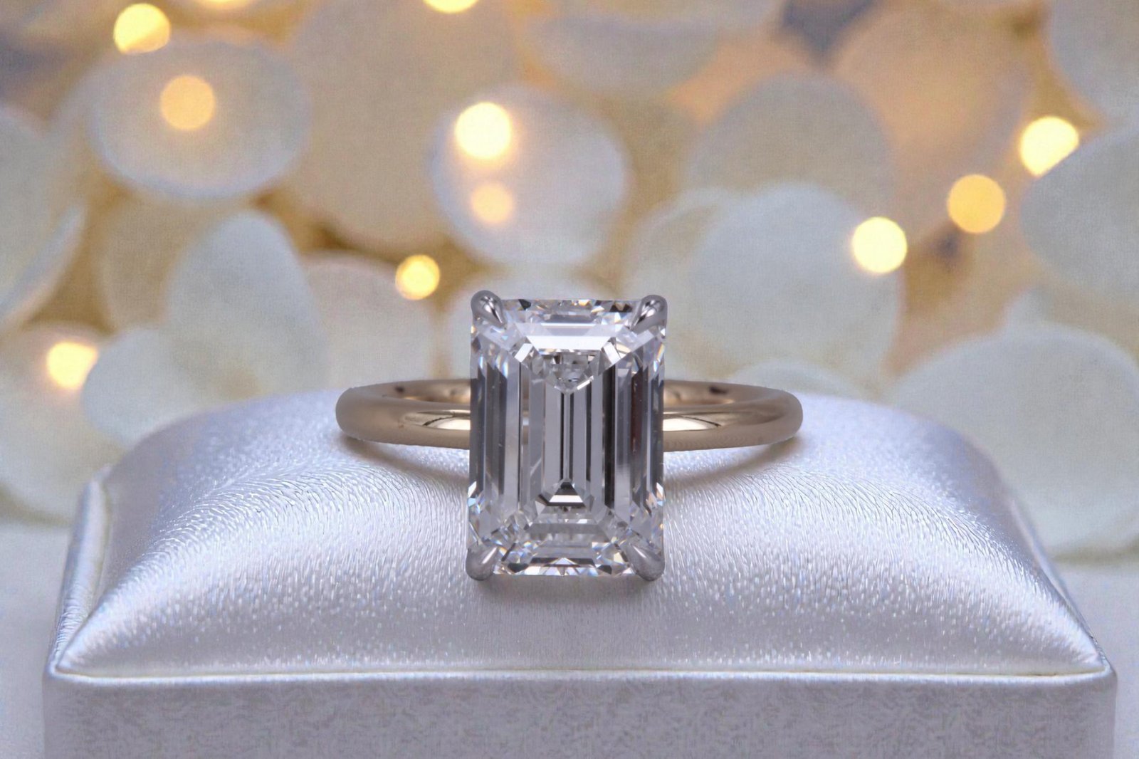 Two-tone designer engagement ring for couples in Escondido