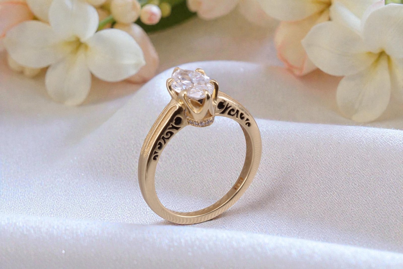 Handcrafted Victorian engagement ring for couples in Escondido